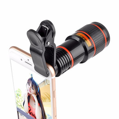 12x Optical Zoom Camera External Telescope Lens with Clip -  Easy Ecommerce Solution